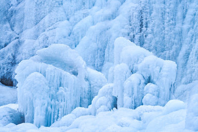 Full frame shot of snow covered landscape