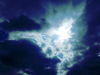 Low angle view of clouds in sky