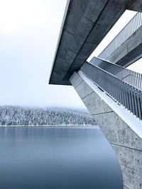 Low angle view of bridge against sky