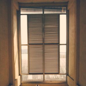 Close-up of closed window