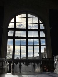 View of sky seen through window