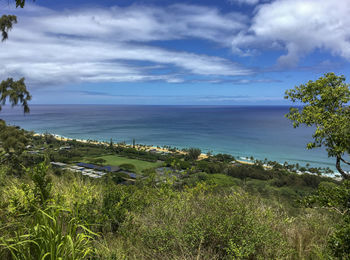 Scenic view of sea against sky