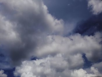 Low angle view of clouds in sky