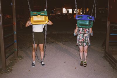 People on playground 