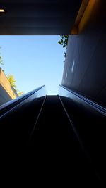 Low angle view of modern building against sky