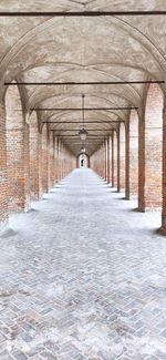 Empty corridor in building