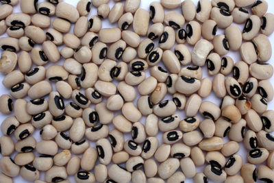 Directly above view of black-eyed peas