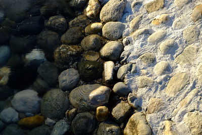 Full frame shot of stones