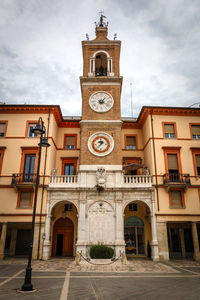 Low angle view of building against sky