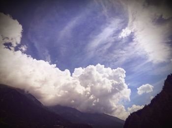 Panoramic view of clouds against sky