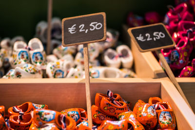 Wooden shoes, a typical souvenir from holland