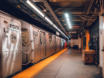 Train at railroad station