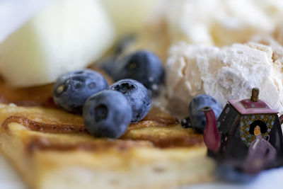 Close-up of food on cutting board