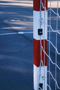 Soccer street goal sports equipment in bilbao city, spain