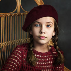 Portrait of boy wearing hat