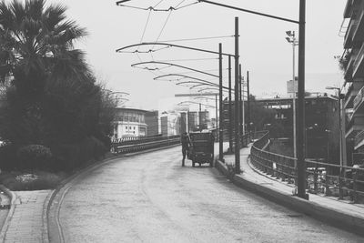 View of railway tracks against the sky