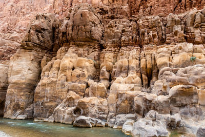 Rock formations in sea