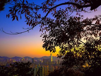Cityscape at sunset