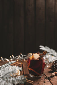 Close-up of drink on table