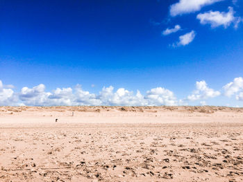 Scenic view of desert against sky