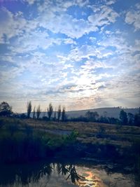 Scenic view of landscape against sky