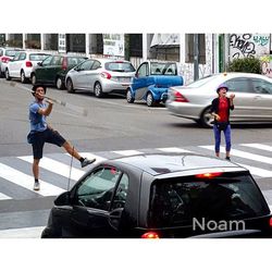 People on city street