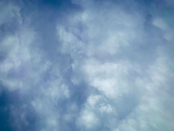 Low angle view of clouds in sky