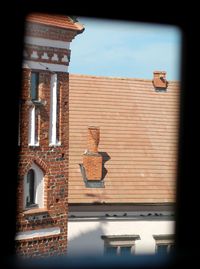 Low angle view of historic building