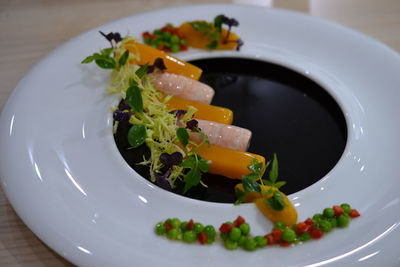 Close-up of meal served in plate