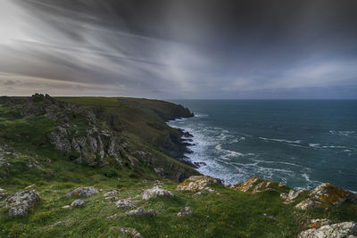 Scenic view of sea against sky