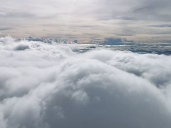 Aerial view of cloudscape