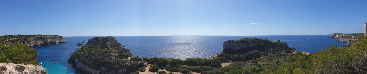 Panoramic shot of sea against sky