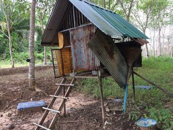 View of shed outside house