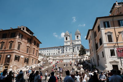 Low angle view of cathedral against blue sky