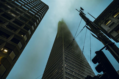 Low angle view of buildings against sky