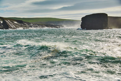 Scenic view of sea against sky