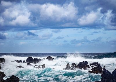 Scenic view of sea against sky