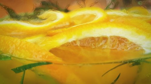 Detail shot of lemon