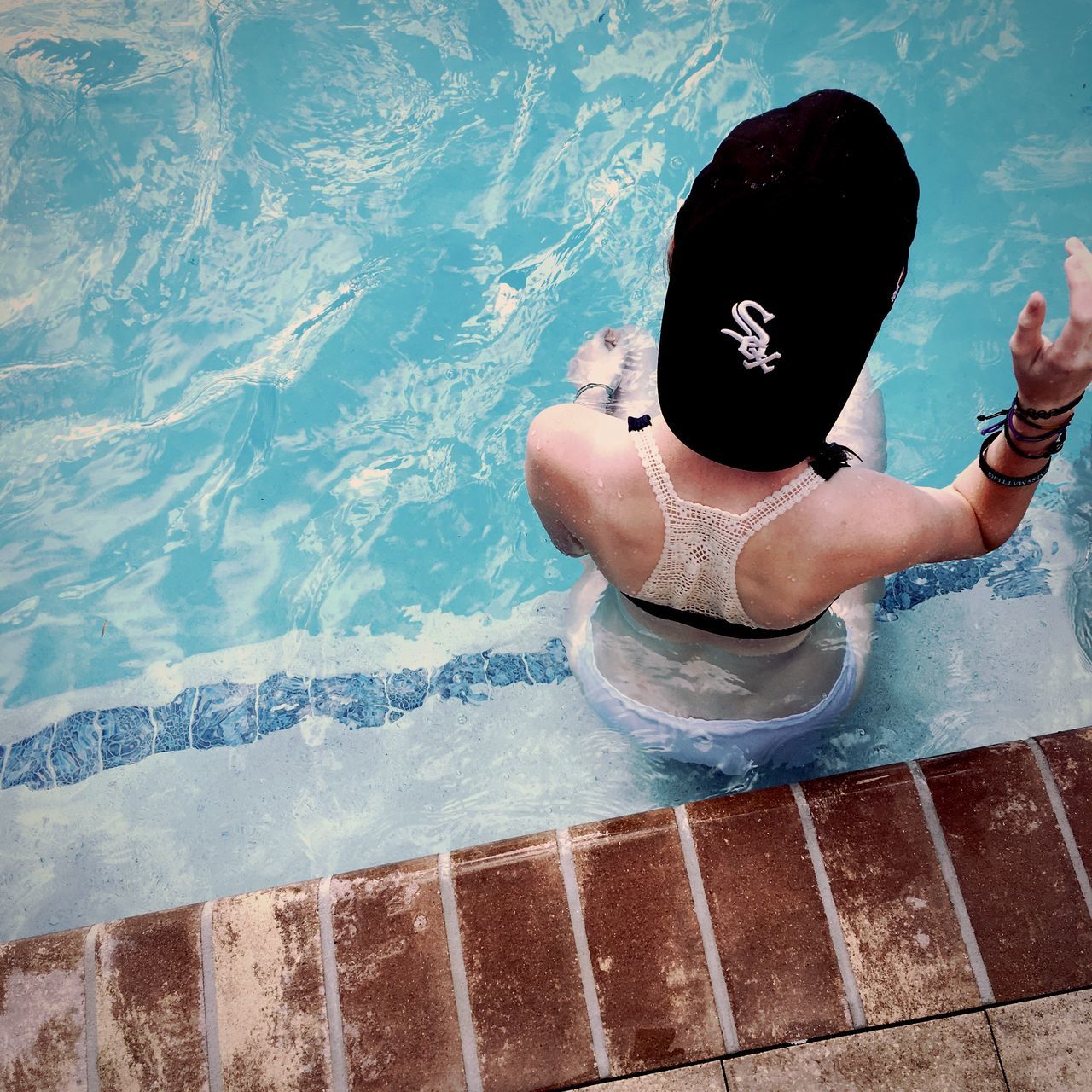 swimming pool, water, full length, pool, relaxation, person, summer, vacations, day, beauty, nature, swimming, carefree, water surface, tranquility