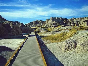 Scenic view of mountain against sky