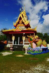 Temple against sky