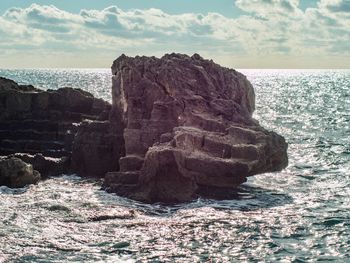 Rock formations at seaside