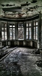 Interior of abandoned building