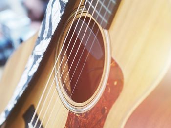 Close-up of guitar