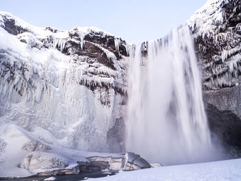 Panoramic view of waterfall