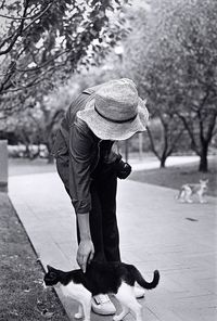 Full length of woman walking outdoors