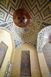 Low angle view of ceiling of building