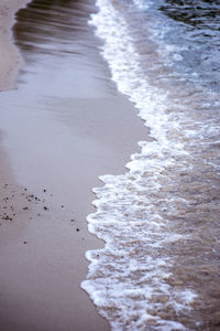 Waves on shore at beach