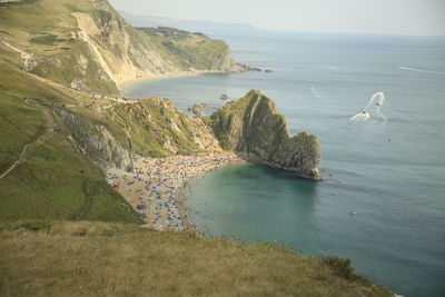 Scenic view of jurassic coast 