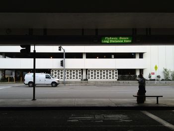 View of railroad station platform